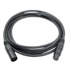 Hilec CDMX-1  - DMX XLR male / XLR female 3-pin cable - 1 m