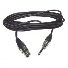 Hilec CM/XFJM-3  - XLR female / Jack male mono microphone cable - 3 m