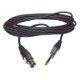 Hilec CM/XFJM-3  - XLR female / Jack male mono microphone cable - 3 m