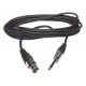 Hilec CM/XFJM-6  - XLR female / Jack male mono microphone cable - 6 m