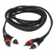 HILEC CL-24/1.5 2x 4mm - 2x Male RCA / 2x Male RCA Pro line cable - 1.5m
