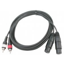 Hilec CL-25/1.5  - 2 x 4mm 2 x Female XLR / 2 x Male RCA - 1.5 m