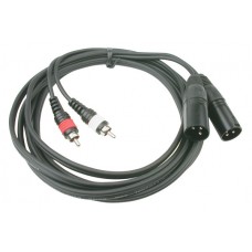 Hilec CL-26/1.5  - 2 x 4mm 2 x Male XLR / 2 x Male RCA - 1.5 m