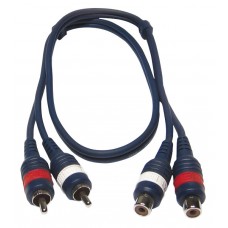 Hilec CL-27/1.5  - 2 x Female RCA / 2 x Male RCA line cable - 1.5 m