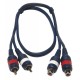 Hilec CL-27/6  - 2 x Female RCA / 2 x Male RCA line cable - 6 m