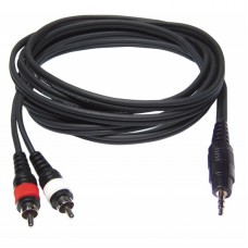 Hilec CL-30/3  - 2 x 4 1 Male stereo Jack 3.5 / 2xMale RCA 3 m