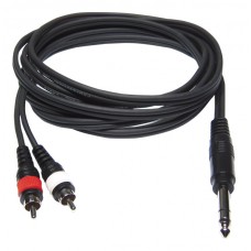 Hilec CL-35/1.5  - 2 x 4 1 Male stereo Jack / 2xMale RCA line cable 1.5 m
