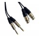 2x Jack 3P - 2x XLR F