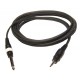 Hilec CL-71/3  - Male stereo Jack 3.5 mm/ 6.35 male stereo line cable 3 m