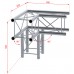 Contestage DECO22Q-AG02  - Quatro hoek 220mm - 3 richtingen - 90° - 50cm - Montagekits inbegrepen