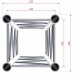 Contestage DECO22Q-AG02  - Quatro hoek 220mm - 3 richtingen - 90° - 50cm - Montagekits inbegrepen