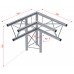 Contestage DECO22T-AG03  - TRIO220 Hoekverbinding - 3 richtingen - 90° - 50cm - links - Montagekits inbegrepen