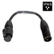 HILEC DMX-3PM-5PF-0.15M DMX-adapterkabel 3pin/5pin met IP65 XLR-connectoren Seetronic