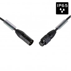HILEC DMX-3PMF-3M DMX/AES-kabel met 3pin IP65 XLR Seetronic-connectoren, L=3m