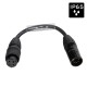 HILEC DMX-5PM-3PF-0.15M DMX-adapterkabel 5pin/3pin met IP65 XLR-connectoren Seetronic