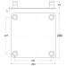 Contestage EMQUA-B1 blk  Quatro baseplate met connectoren - zwart