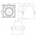 Audiophony EXT106 Coaxiale buitenluidspreker 6,5"+1" - 100W RMS – 100V / 8 Ohms - IP65