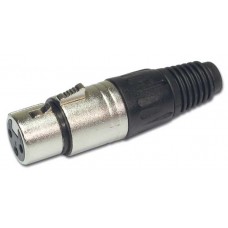 Hilec FXF/CH  - Female XLR connector - Chromium plating