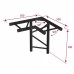 Contestage AGDUO-08 blk TRUSS DUO290 Hoekverbinding zwart – 3 richtingen – 90° - rechtopstaand - Montagekit inbegrepen