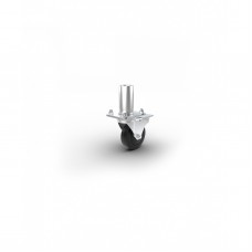 Contestage PLTPRO-WE 25 Ronde poot met wiel - hoogte 25cm