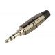 Hilec J35ST  - 3.5 stereo chrome jack plug 