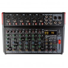 JB Systems LIVE-10 PA mixer 8 kanalen 10 ingangen USB / Bluetooth / DSP