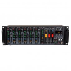 JB Systems LIVERACK-10 19" PA mixer 7 kanalen 10 ingangen USB / Bluetooth / DSP