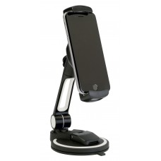 HILEC MEDIAstage5  - Aluminium holder with suction cup for smartphones and tablets