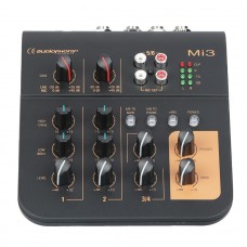 Audiophony Mi3  - 3 channels mixer 2 Microphones and 1 stereo