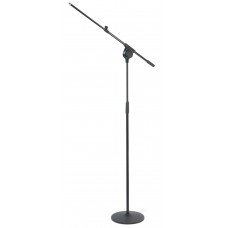 Hilec MIC-200T  - Telescopic microphone stand with a heavy duty base plate