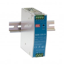 Meanwell NDR-120-24 voeding 24V – 5A – 120W stabilized, for DIN rail