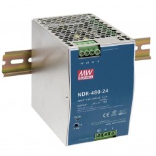 Mean Well NDR-480-24 DIN rails voeding 24V 20A