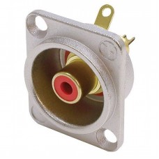 Neutrik NF2D2  - D-type red RCA socket