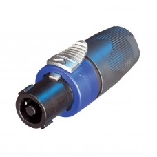 Neutrik 4p. Speakon Connector SPX Male - Zwarte/Blauwe behuizing - NL4FX