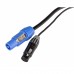 HILEC PC-COMBI-XLR3-5M Combi kabel XLR3P / Powercon - 5m