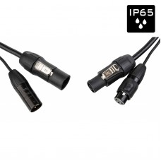 HILEC PCT1-COMBI-XLR3-10M IP65 Combi kabel met Seetronic XLR 3pin en True1 compatibele connectoren - Lengte 10m