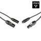 HILEC PCT1-HYBRID-XLR3- 1M5 Seetronic IP65 3-Pin XLR en PowerCON TRUE1 compatibele  - Lengte 1,5m
