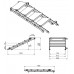 Contestage PLT-st60100 Verstelbare trap van 0,6m tot 1m - 4 treden