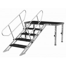 Contestage PLT-st80140 Verstelbare trap van 0,8m tot 1,4m - 5 treden