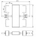 Contestage PLTS-fc4  - Clamp for four square legs