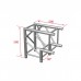 Contestage QUATRO-A01  - ALU TRUSS Quatro 290 hoekverbinding - heavy duty - 2 richtingen 90° - Montagekit inbegrepen