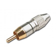 Hilec RCA910/NO  - Male RCA connector  for pro cable  - Black