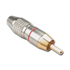 Hilec RCA910/RO  - Male RCA connector  for pro cable- Red