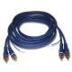 Hilec RCA/PH  - 2xMale RCA / 2 Male RCA + ground wire cable - 3 m