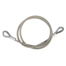 Contestage SC1000  - Veiligheidskabel Ø10mm L150cm 2 ringen MWL 1000Kg - Zilver