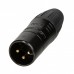Seetronic  SCWM3-B Mannelijke 3-pin XLR connector IP65 voor kabel