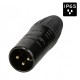 Seetronic  SCWM3-B Mannelijke 3-pin XLR connector IP65 voor kabel