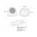 Audiophony STONE30 Imitatiesteen buitenluidspreker voor versterker 100V of 8 Ohms - IP66 - 30W - 6,5"