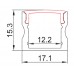 Contest TAPEprofil-B  - Aluminium profile 15x17 mm - 2m