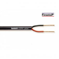 Tasker TAS-C276lszh (Low Smoke Zero Halogen), rond, 2x2,5 luidsprekerkabel zwart 100M